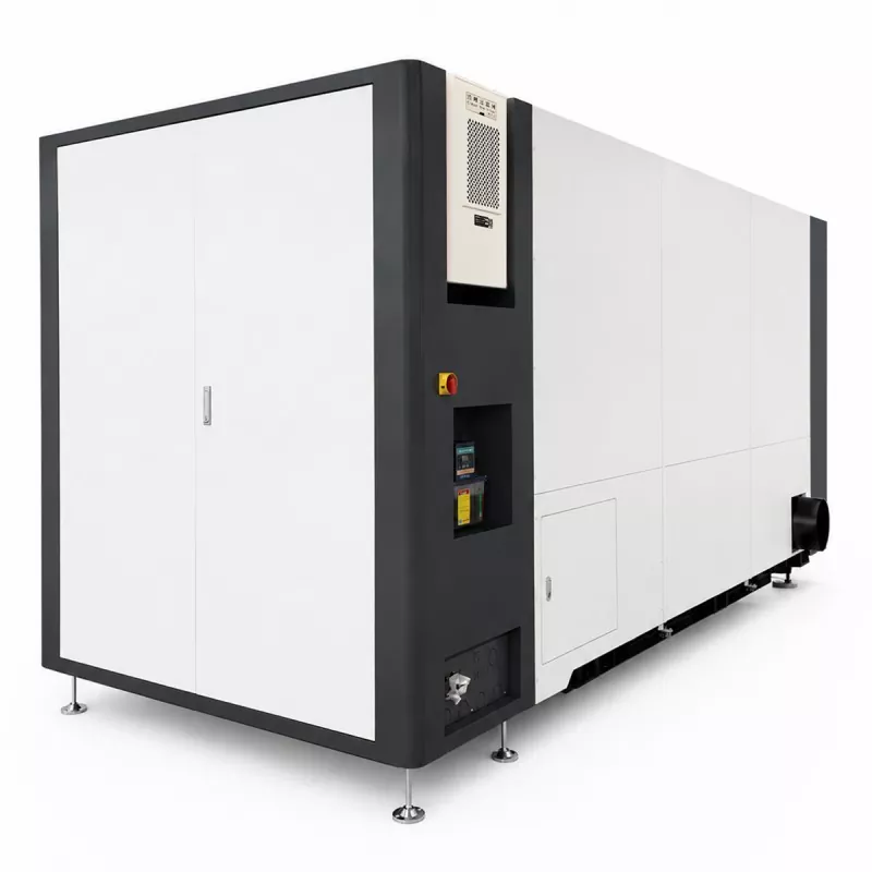 Horizontale große geschlossene Faserlaserschneidemaschine