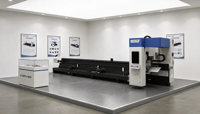 Die dreispindlige Rohrschneidemaschine hilft bei der Rohrmaterialbearbeitung