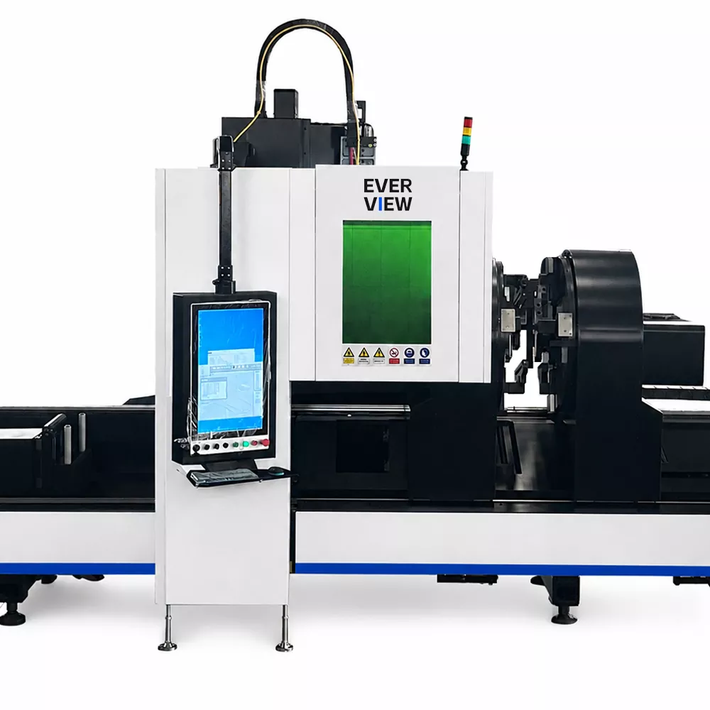 Hochleistungs-Laser-Rohrschneidemaschine mit drei Spindeln